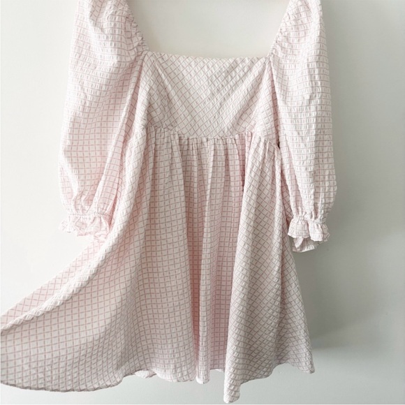 Storia | NWT Gingham Plaid Babydoll Dress Size Large - Picture 4 of 9